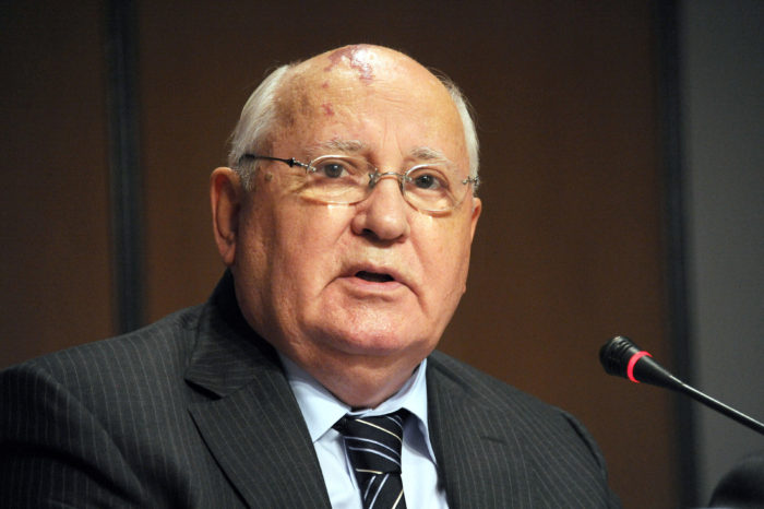 Former Soviet Union President Mikhail Gorbachev gives a press conference in Montpellier, southern France, on November 25, 2011 as part of the New Policy Forum annual meeting. AFP PHOTO / PASCAL GUYOT (Photo credit should read PASCAL GUYOT/AFP/Getty Images)